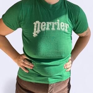 Vintage single stitch Perrier baby t-shirt size small